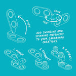 Makedo | Spin Hinge 6pc 5+