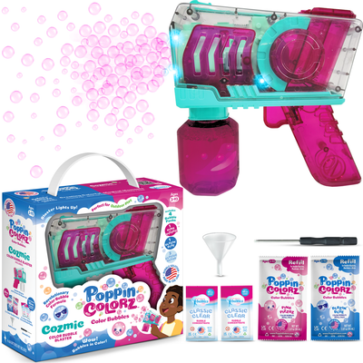 PoppinColorz | Cozmic Color Bubble Blaster - CR Toys