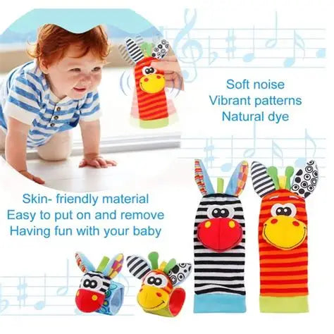 Infant Bed Bell Baby Kids Plush Toddler Baby Handbell Ring 0+ - 2