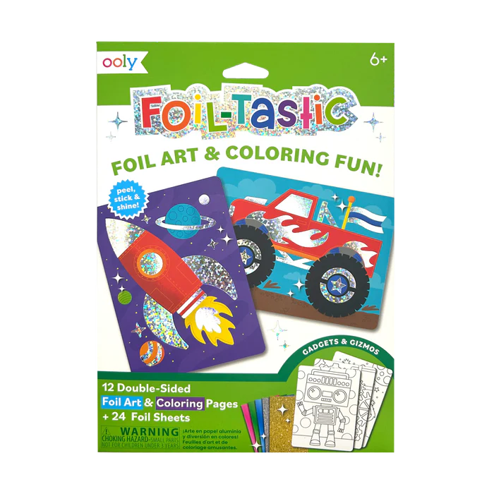 Foil-Tastic Foil Art & Coloring Sheets Gadgets & Gizmos For Ages 6+