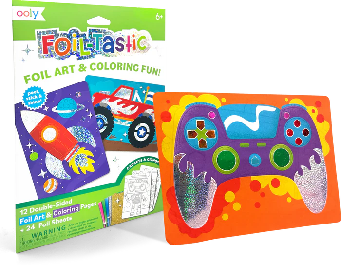 Foil-Tastic Foil Art & Coloring Sheets Gadgets & Gizmos For Ages 6+