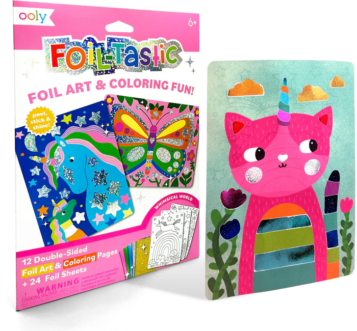 Foil-Tastic Foil Art & Coloring Sheets Whimsical World For Ages: 6+