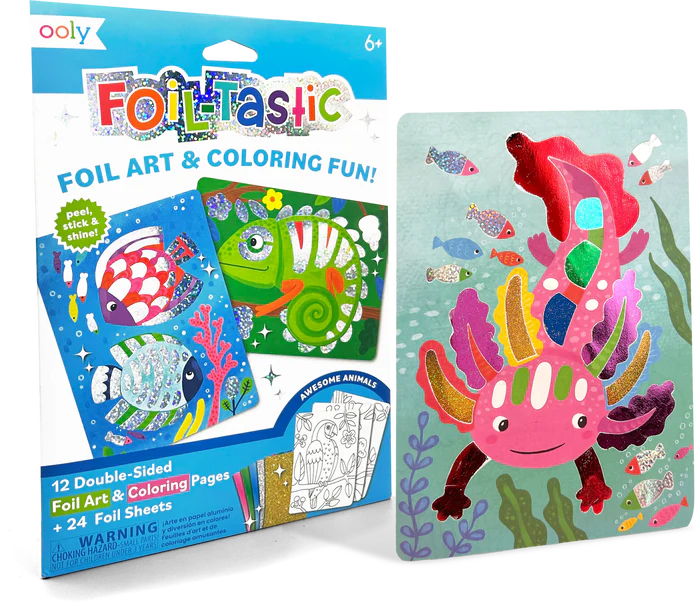 Foil-Tastic Foil Art & Coloring Sheets- Awesome Animals For Ages 6+