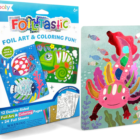 Foil-Tastic Foil Art & Coloring Sheets- Awesome Animals For Ages 6+