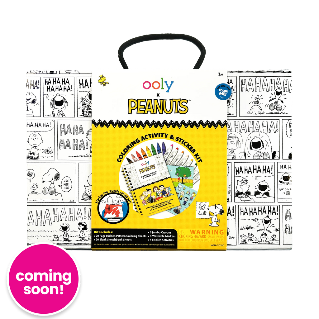 OOLY x PEANUTS Coloring Activity & Sticker Kit 3+