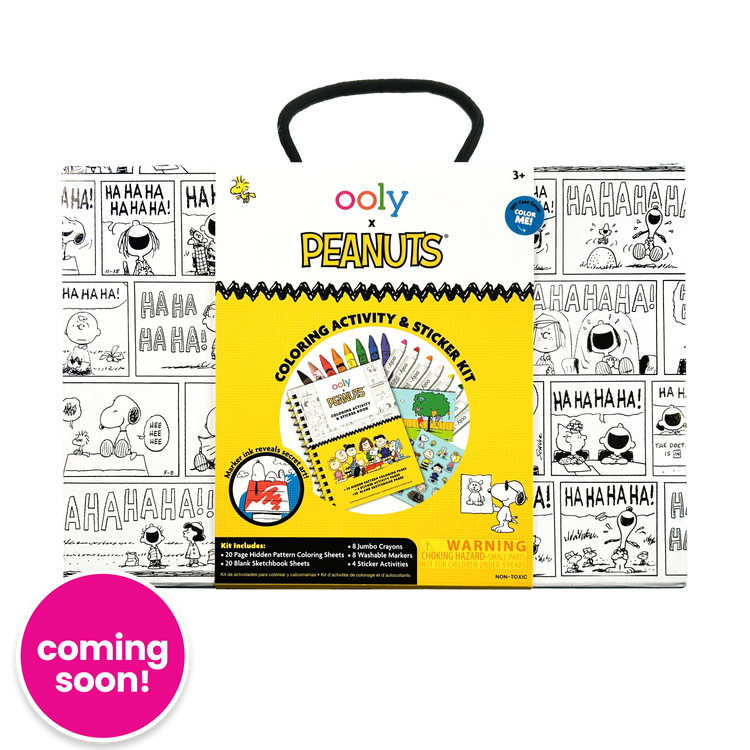 OOLY x PEANUTS Coloring Activity & Sticker Kit 3+