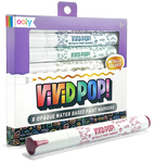 Vivid Pop! 8 Water Based Paint Markers - Metallic For Ages 8+