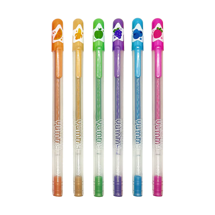 Yummy Yummy 6 Scented Metallic Gel Pens For Ages 3+