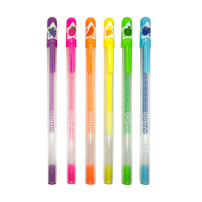 Yummy Yummy 6 Scented Neon Gel Pens For Ages 3+