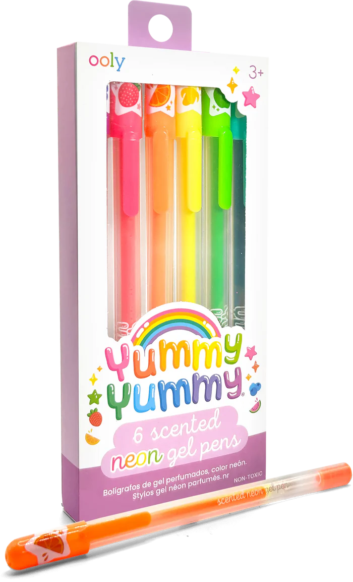 Yummy Yummy 6 Scented Neon Gel Pens For Ages 3+