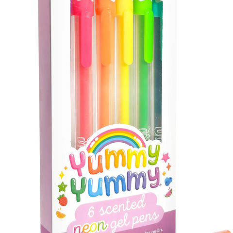 Yummy Yummy 6 Scented Neon Gel Pens For Ages 3+