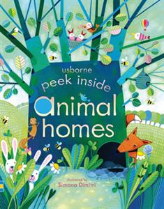 Peek Inside Animals Homes Board Book W/ Flaps - CR Toys