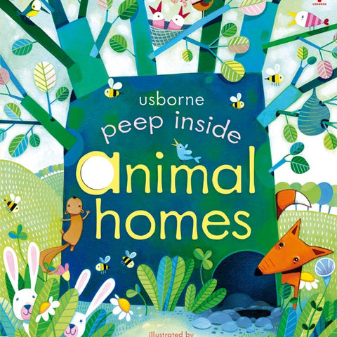 Peek Inside Animals Homes Board Book W/ Flaps - CR Toys