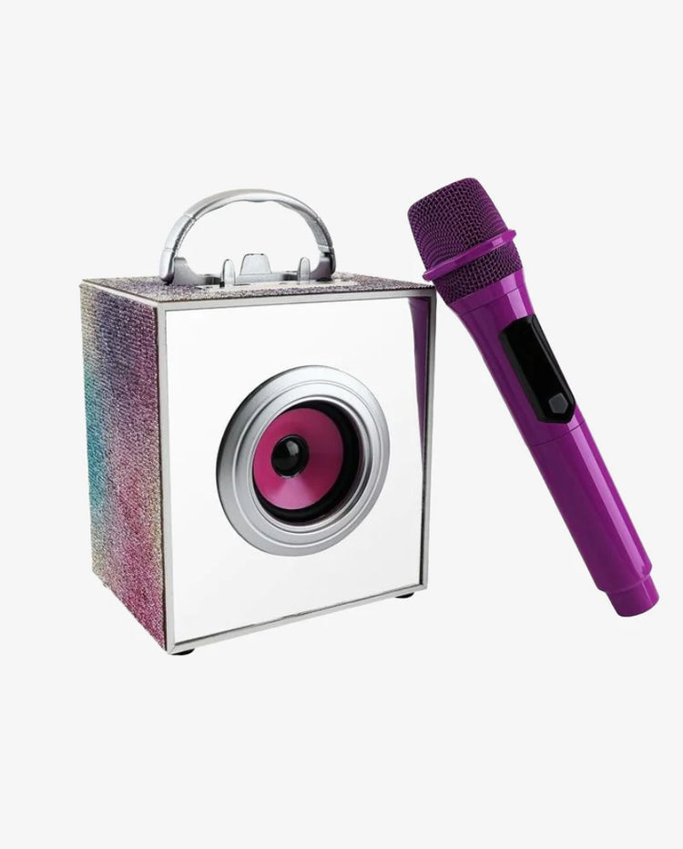 Pop Star Karaoke Infinity Lights Speaker & Mic