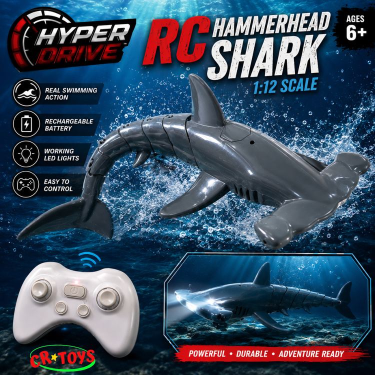 Hammerhead Shark Diving | RC | 1:12 Scale 6+ - 2