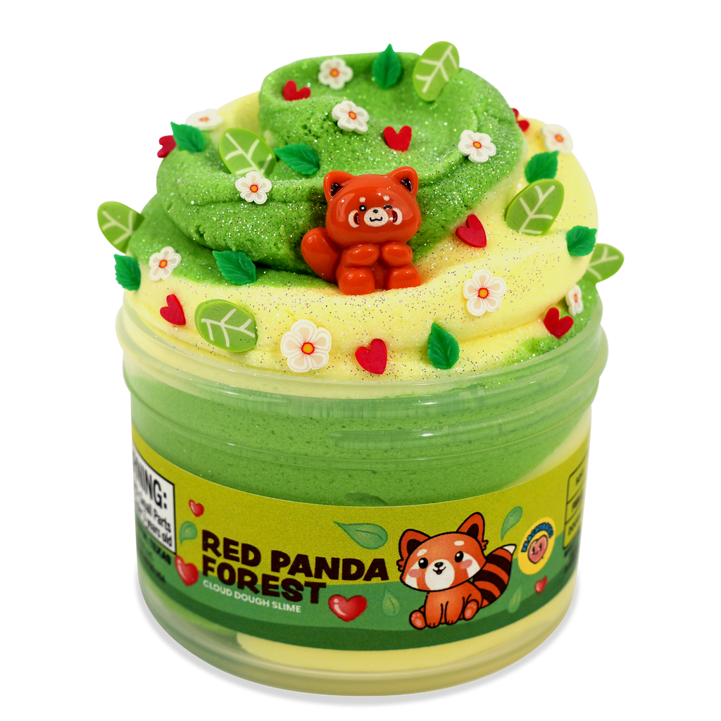 Peachybbies Slime | Red Panda Forest Could Dough Slime - 1
