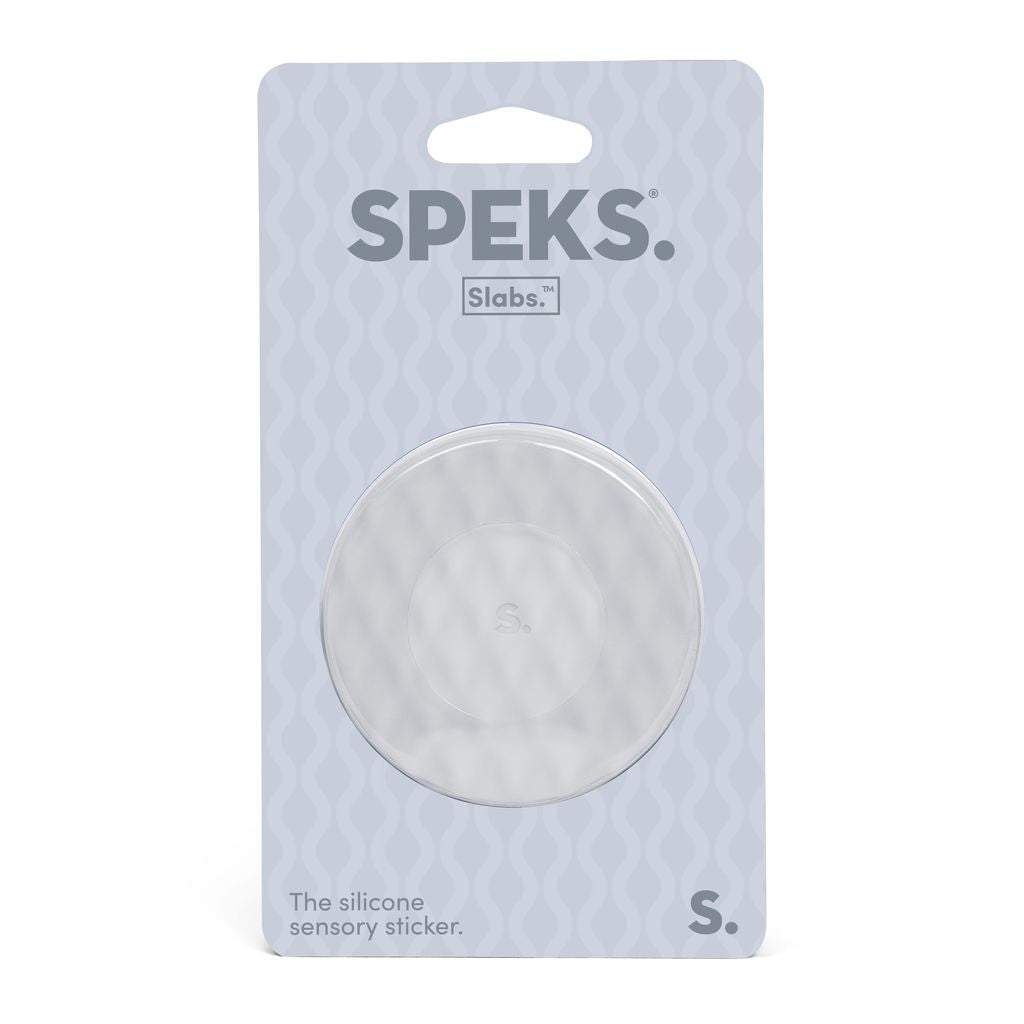 Slabs Silicone Sensory Sticker | Circle Mesh Grey - 1