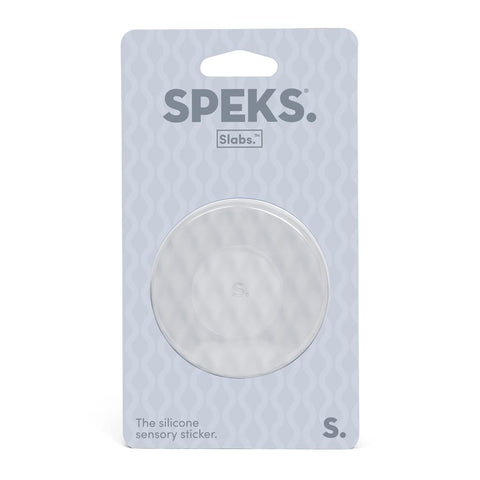 Slabs Silicone Sensory Sticker | Circle Mesh Grey - 1