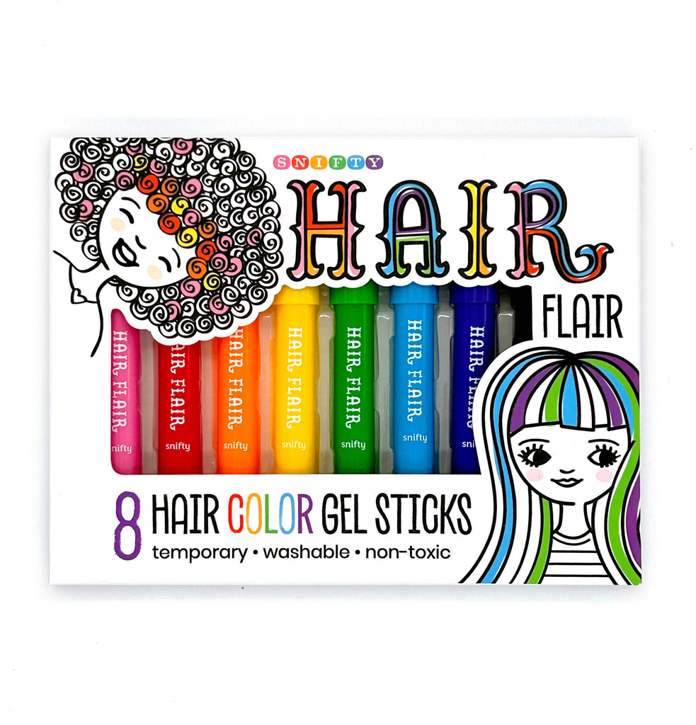 Hair Flair Set Of 8 Gel Sticks - CR Toys