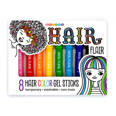 Hair Flair Set Of 8 Gel Sticks - CR Toys