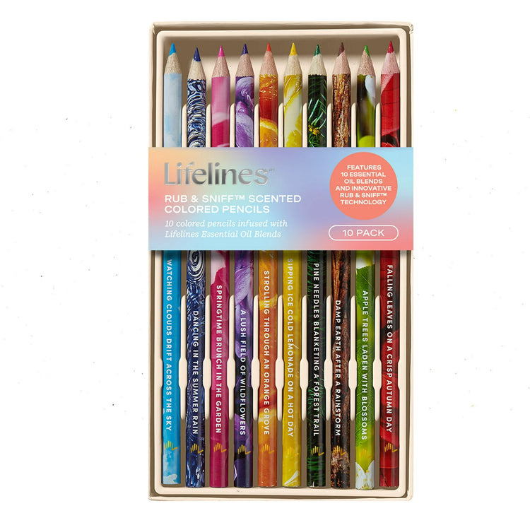 Lifelines Rub & Sniff Scented Color Pencils 10Pack - 1