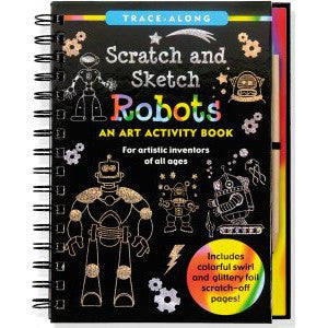 Scratch And Sketch Robot Book - CR Toys