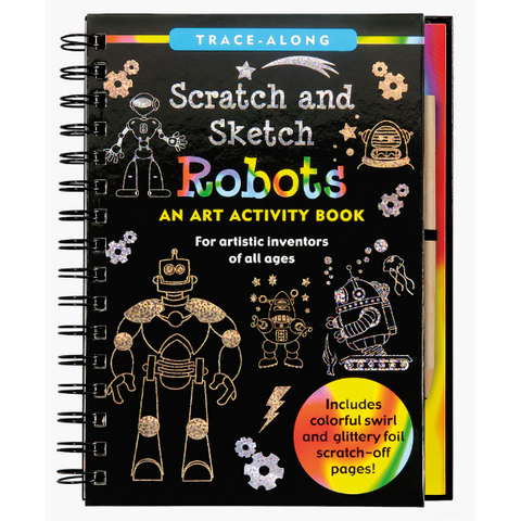 Scratch And Sketch Robot Book - CR Toys