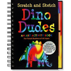 Scratch & Sketch Dino Dudes Activity Book - CR Toys