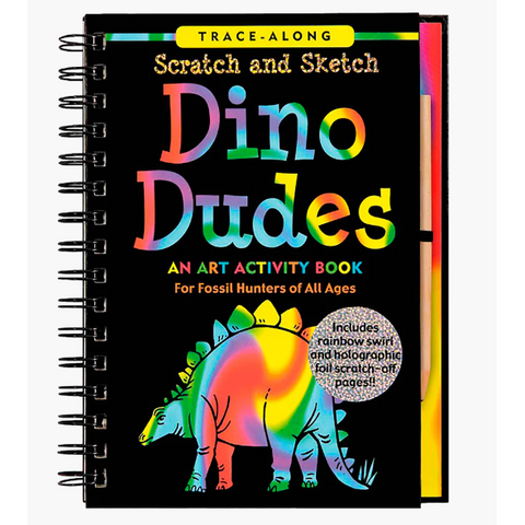 Scratch & Sketch Dino Dudes Activity Book - CR Toys