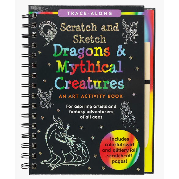 Scratch & Sketch Dragons & Mythical Creatures Book - CR Toys