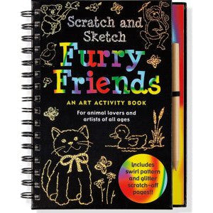 Scratch & Sketch Furry Friends Activity Book - CR Toys