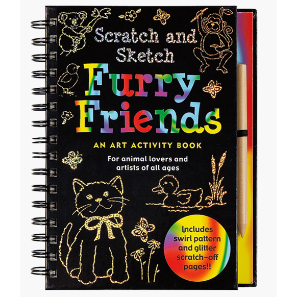 Scratch & Sketch Furry Friends Activity Book - CR Toys