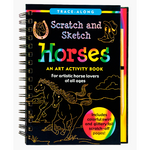 Scratch & Sketch Horses Activity Book - CR Toys