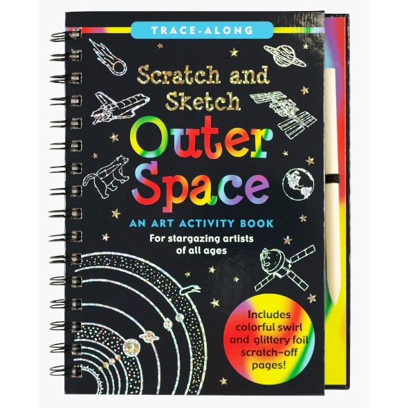 Scratch & Sketch Outer Space Activity Book - CR Toys