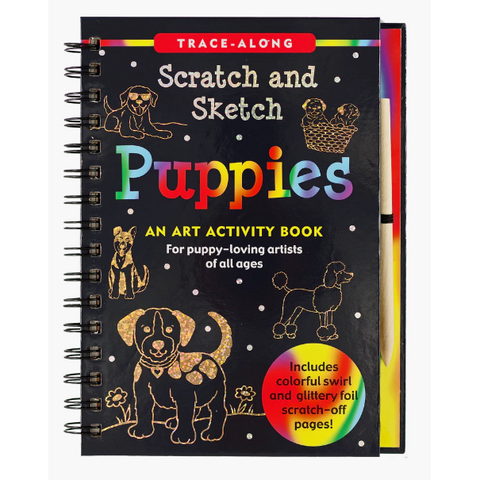 Scratch & Sketch Puppies Activity Book - CR Toys