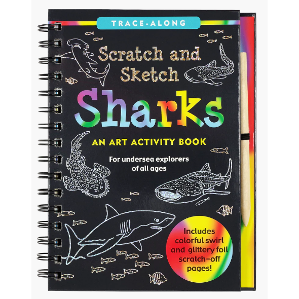Scratch & Sketch Sharks Activity Book - CR Toys