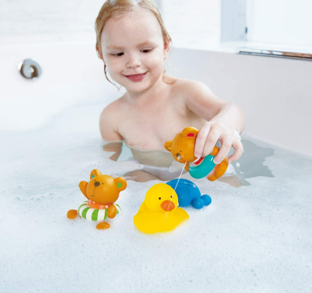 Swimmer Teddy Wind-Up Bath Toy 