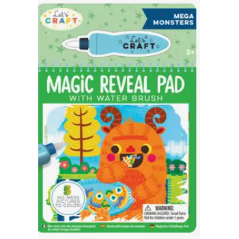 Magic Reveal Pad-Mega Monsters Activity Book - CR Toys