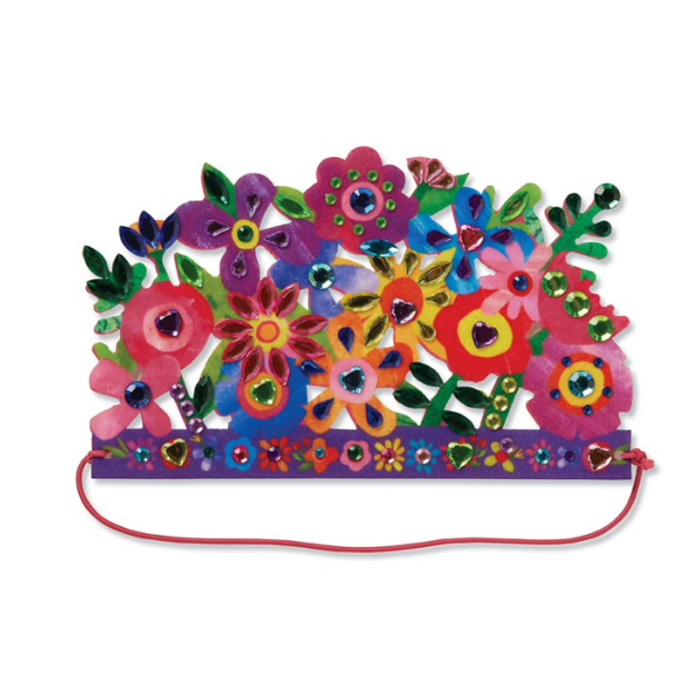 Jewel Art Crowns | Unicorn Flowers Craft Kit Ages 4+