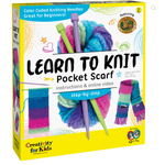 Learn to Knit Pocket Scarf 9+ - 1