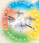 Halospin Rc Flying Drone.  Light Show That Dazzles