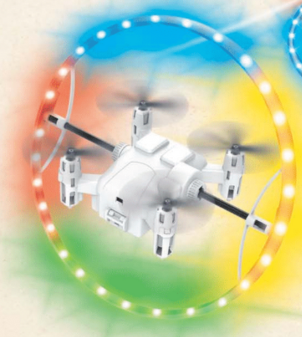 Halospin Rc Flying Drone.  Light Show That Dazzles