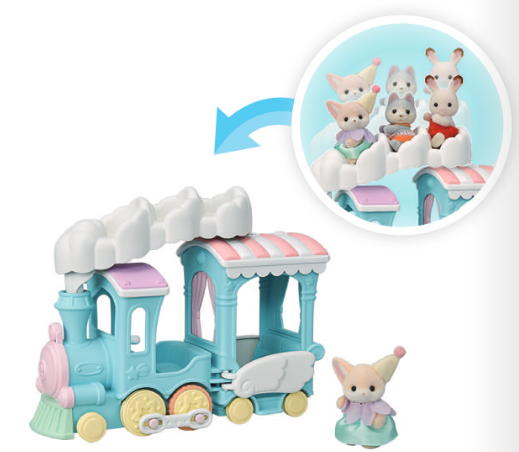 Calico Critters Floating Cloud Rainbow Train CC2074