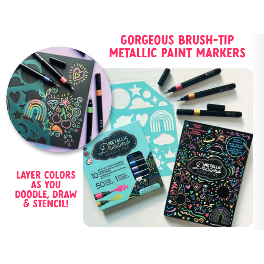 iHeartArt Metallic Dreams Marker All-In-One Set 8+