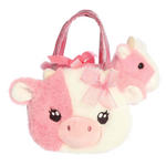 Fancy Pals Purse | Fuzzy Face Strawberry Cow - 3