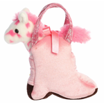 Fancy Pals Purse | Giddyup Boot Pink w/Horse - 5