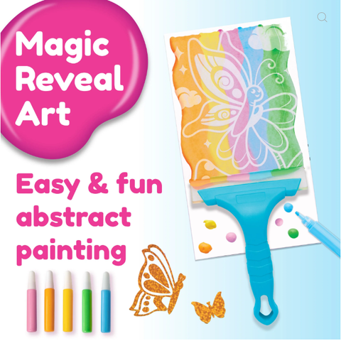 Magic Reveal Squeegee Art | Butterfly