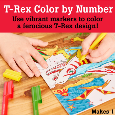 Marker Color By Number | T-Rex Foil Fun 6+ - 1