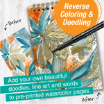 Reverse Coloring and Doodling Book Monochrome 13+ - 2
