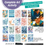 Reverse Coloring and Doodling Book Monochrome 13+ - 3